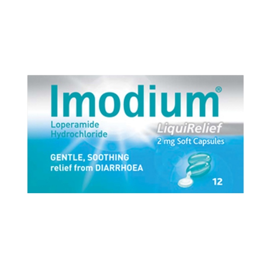 Imodium LiquiRelief 2mg 12 Capsules